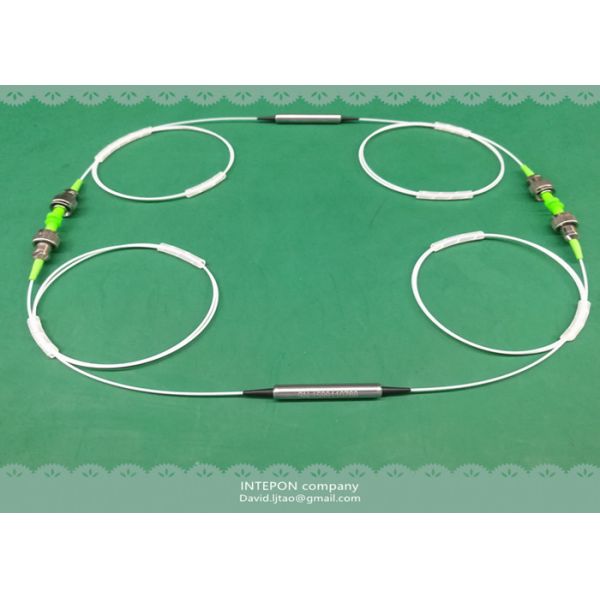 Optical isolator, 1550nm, dual stage, 46dB isolation, 0.6dB insertion loss.