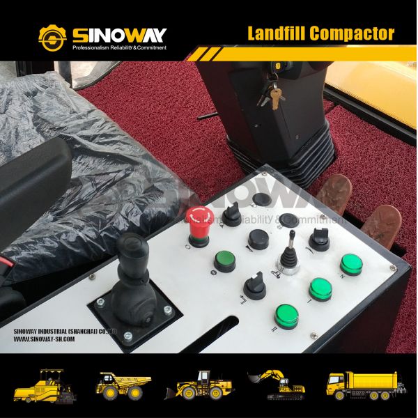 Sanitary Building Construction Equipments 28 Ton Landfill Garbage Compactor Truck