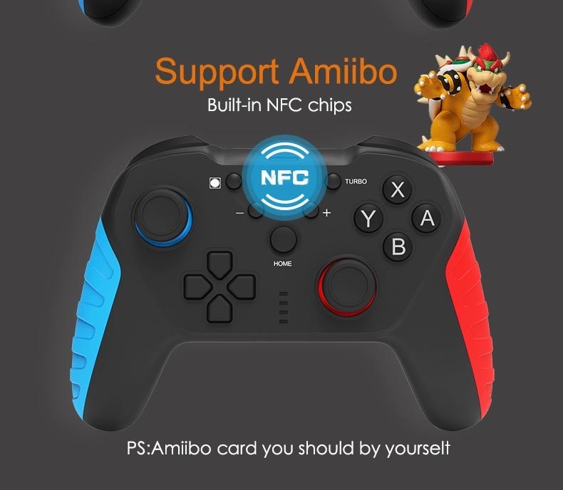 0.3kg 2.480GHz 7033 Wireless Bluetooth Gamepad With Vibration