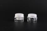 Square Acrylic Empty Plastic Jars With Lids 5ml Double - Wall