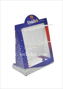 Custom Corrugated floor display ,new design Peg/hook displays
