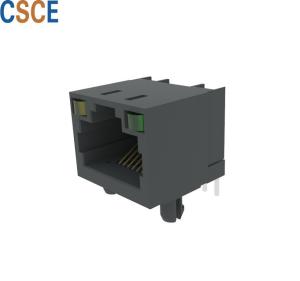 China Single Port RJ45 Ethernet Connector , RJ45 8P8C Connector Various Color on sale