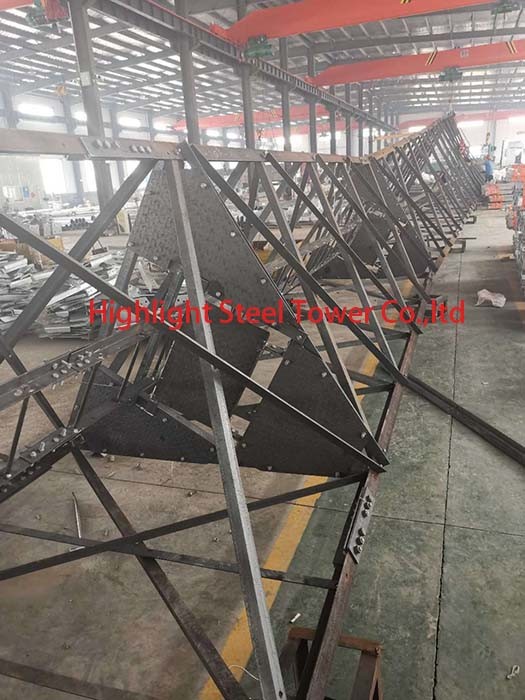 Three Legged 60 Degree Angular Telecommunication Tower