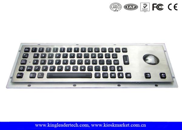Quality 65 Full Travel Backlit Keys Illuminated Metal Keyboard , Industrial Computer Keyboard for sale