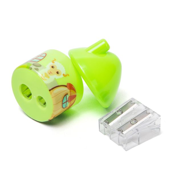 House Hut Double Hole Cartoon Pencil Sharpener Child Safe