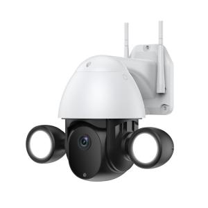 China 3MP Tuya Wifi Camera PTZ Floodlight Waterproof For Home Security on sale