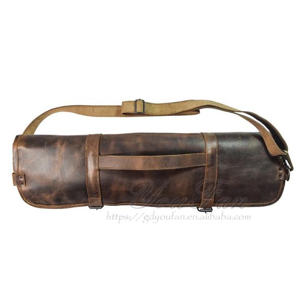 Quality Water Resistant Leather Custom Knife Bags With Canvas Lining OEM ODM Acceptable for sale