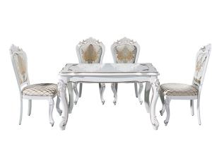 Buy cheap Retro White Marble Dining Table Rectangular Modern Minimalist Design Luxury Table product