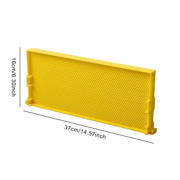 370×160mm Plastic Bee Hive Foundation Frames With Beeswax Honeycomb