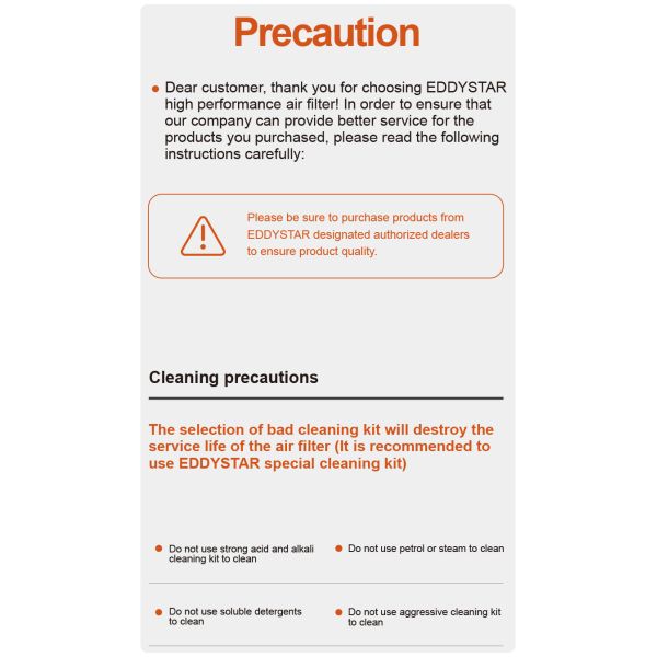 EDDYSTAR New powerful power High flow air filter High performance fit for Mercedes-Benz SMART Fortwo 1.0/0.8