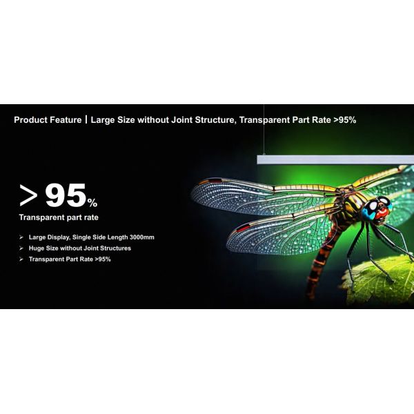 IP20 Rated Indoor Fixed LED flexible transparent Screen with Customizable PU FPCB Material