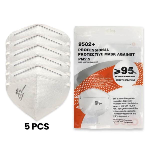 Quality Reusable FFP3 5 Ply KN95 Particulate Filter Mask Valved Dust Respirator Breathable for sale