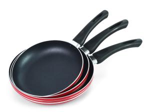 China Soft Touch Bakelite Handle 24cm Stackable Cookware Sets on sale
