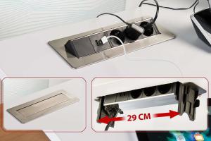 Buy cheap Easy Installation Desk Mounted Flip UP Sockets 4 Retractable Power Sockets product