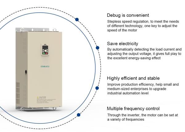 Quality 75KW 100HP Variable Frequency Drive Inverter 220V 1 Phase  VSD for sale
