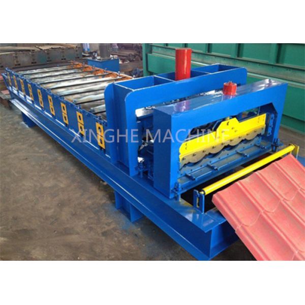 3kw Roof Roll Forming Equipment / Tiles Making Machine With 9 Rows Rollers