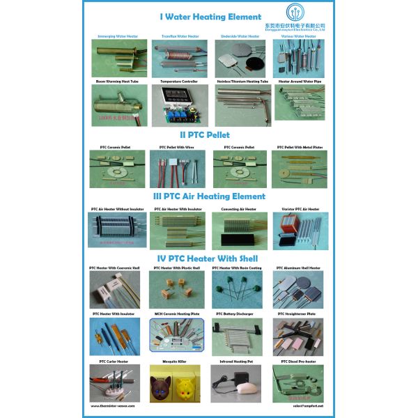 3.5K 30MM Plastic Resin Coating PTC Positive Temperature Coefficient Thermistor Heater