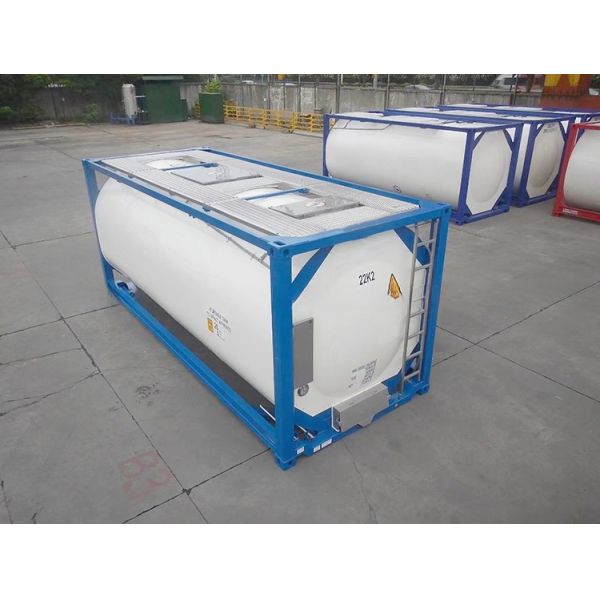 Stock 20 ft ISO Tank Container 26000 Liter with 4.0/6.0Mpa Pressure and 316L/SAN50028-7/WNr 1.4402/1.4404 Tank Material