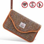 Harris Tweed Surface Signal Blocking Pouch For Car Keys RFID Signal Blocking