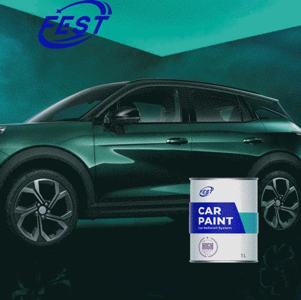 Quality 1K Green Basecoat Fast Drying Soild Colors And Comprehensive Color Range for sale