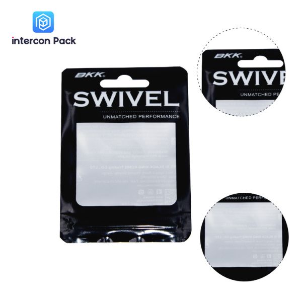 Zipper Top Resealable Bags With Window Hot Pressing Electronic Product Packaging