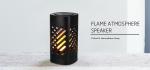 Built In Li Battery Portable Wireless Bluetooth Flame Speaker
