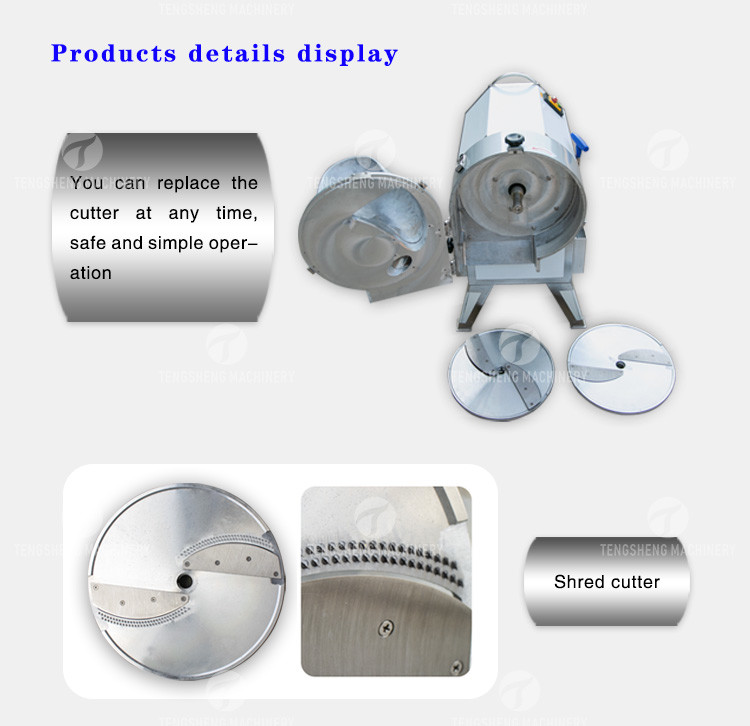 Steric Circle Knife Set Vegetable Processing Machine Potato Cutting Input Funnel