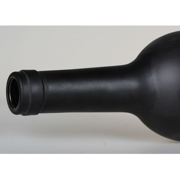 Black Frosted Wine Bottles Fashionable Appearance OEM ODM Service