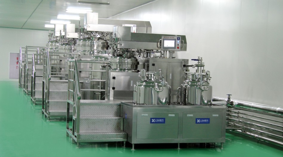 480V Vacuum Emulsifying Mixer Internal Vacuum Homogenizing Without External Loop