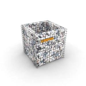 China Metal Square Hole 5mm Garden Planter Box Gabion Wire Baskets on sale