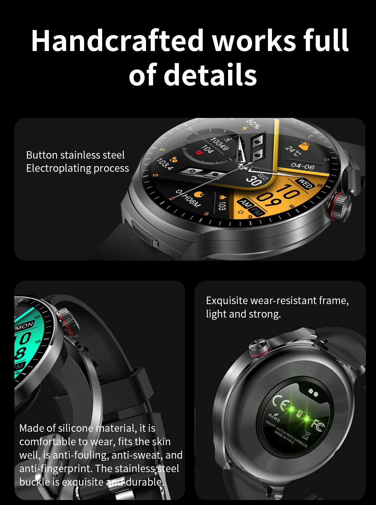 Upgrade Your Fitness Game with TWS Smart Watch and Wireless Earbuds High-Resolution Screen