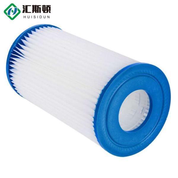Quality PP Blue white 10*4.5inch High Flow Above Ground Swimming Pool Cartridge Filter System for sale