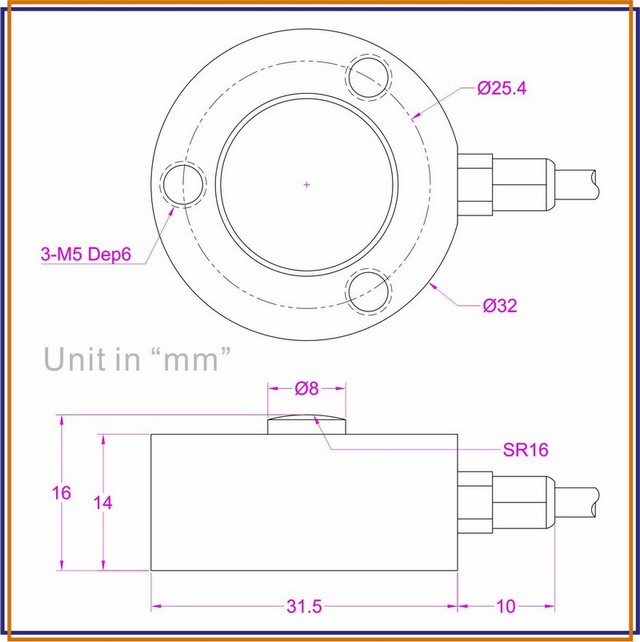low profile load cell