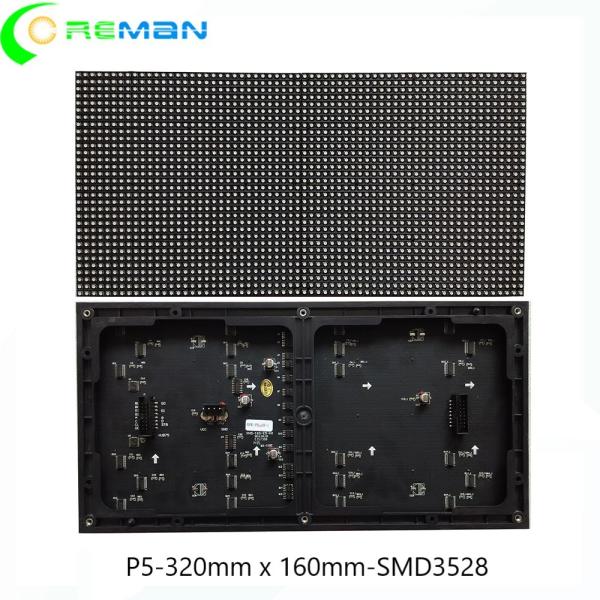 Quality Text Picture P5 LED Screen 320x160 160x160 SMD3528 SMD 32x64 High Brightness for sale