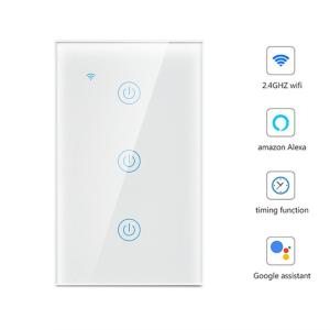 China Overload Protection Electrical Wall Switch Smart Home Support Alexa Google on sale
