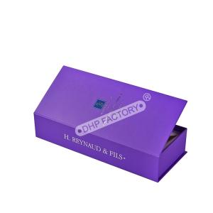 Buy cheap Purple Custom Rigid Candle Boxes Magnetic Candle Boxes With Paper Card Insert product