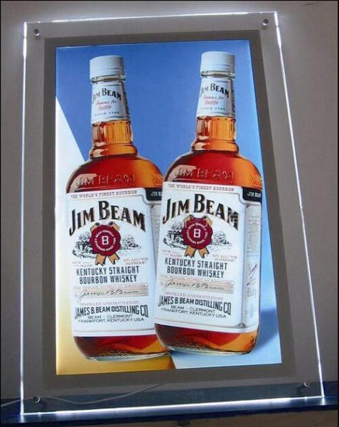Quality 3D Backlit LGP Portrait Acrylic LED Lightbox Display for sale