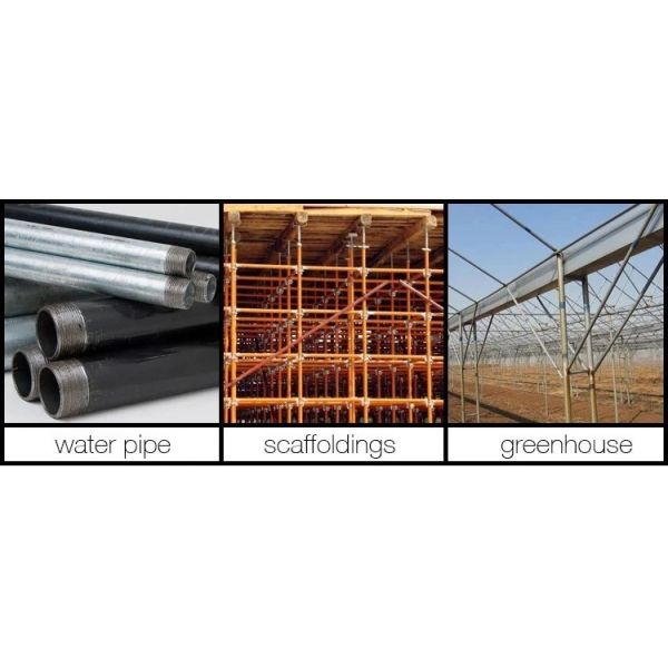 16mn BA 2B Zinc Coated Hot Dip Galvanized Steel Pipe 5.8m 6m 10m
