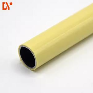 Buy cheap Beige Colorful Lean Pipe 28mm PE Coated Lean Tube product