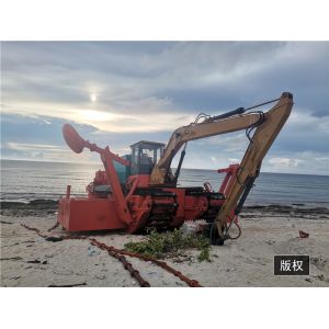 Crawler Amphibious Dredger Multi Function For River Sand Dredging