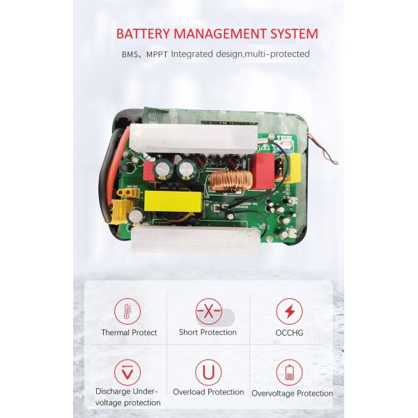 LFP Lithium Solar Generator Battery 300W 500W Emergency Power Supply
