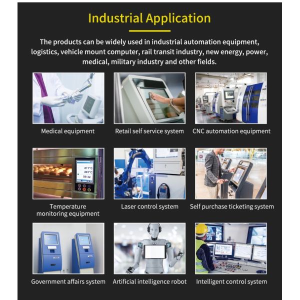 Open Frame Fanless Industrial Panel PC , 19" Industrial Touch Monitor For Kiosk Integration
