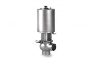 China Brewery Threaded Pneumatic Angle Seat Valve , Chemical Clamped Single Seat Valves on sale
