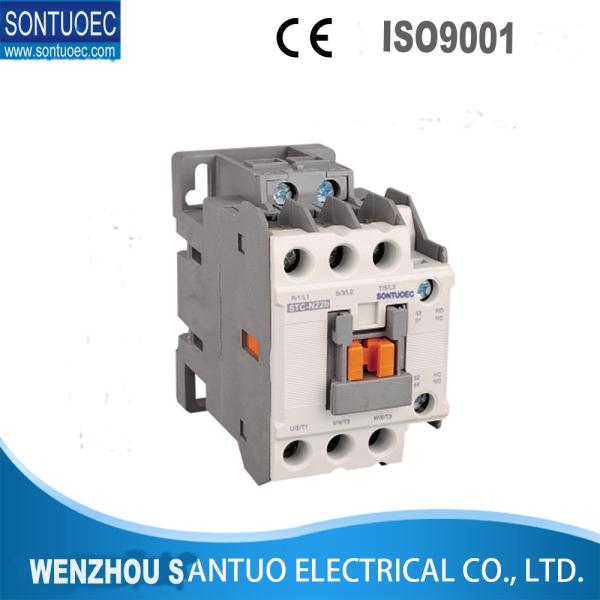 Quality Grey Din Rail Single Pole Contactor With A 24 Volt Coil Copper Texture for sale