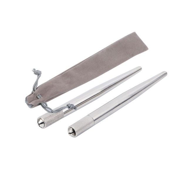 Microblading Permanent Stainless Steel Makeup Eyebrow Tattoo Heavy Silver Manual Eyebrow Tattoo Pen