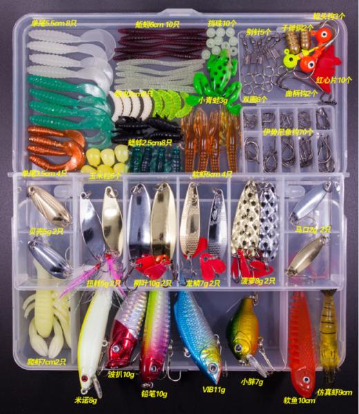 Quality Crankbait Fishing Lures Set Soft Silicone 18 - 181 PCS for sale