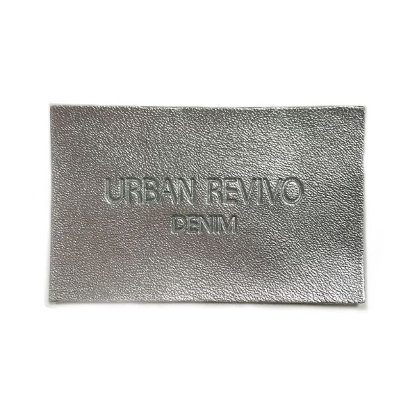 Embossed Custom Leather Clothing Labels Patch For Jeans