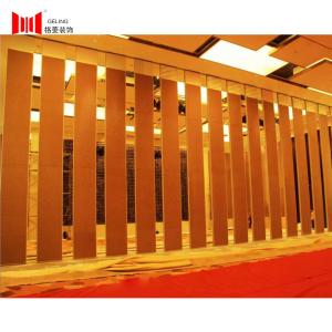130mm Thickness Soundproof Paritition Wall Red Fabric Cushion Surface