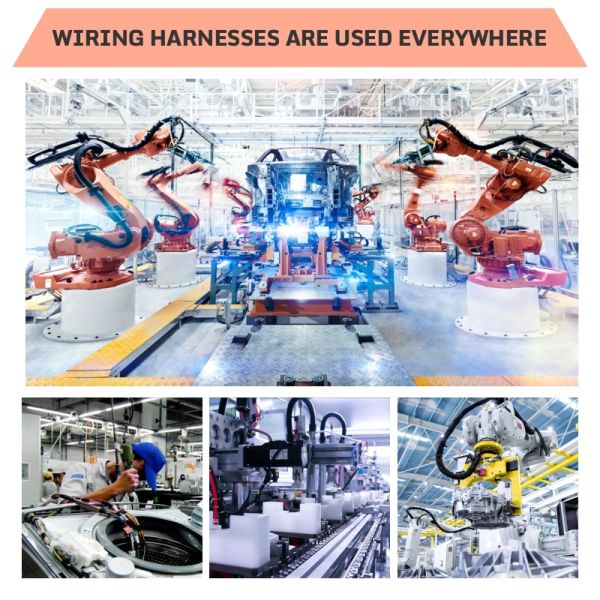 Wire to Wire UL Certified Silicon Rubber Cable Assembly for Automotive and Excavator