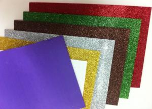Paper Printed Self Adhesive Glitter Foam Sheets , Water - Proof Craft Glitter Foam Sheets